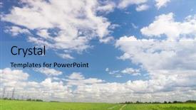  Presentation with summer sun - Slides enhanced with summer sun clean air background and a light blue colored foreground