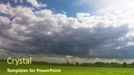  Presentation with summer sun - Presentation design with summer sun shining sunlight background and a tawny brown colored foreground