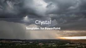  Presentation with thunderstorm - Slide deck consisting of summer-thunderstorm-over-the-forest background and a gray colored foreground