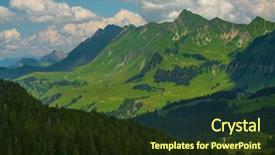  Presentation with summer time - Amazing PPT layouts having summer time landscape in rural backdrop and a tawny brown colored foreground