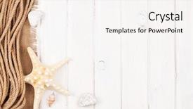  Presentation with space time - Theme enhanced with summer time sea vacation background background and a white colored foreground