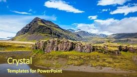  Presentation with tour - Presentation having summer tour in the nordic background and a tawny brown colored foreground