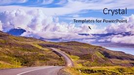  Presentation with tundra - Colorful slide deck enhanced with summer tour in the nordic backdrop and a  colored foreground