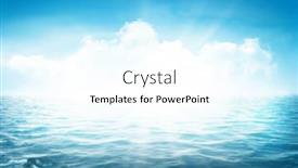  Presentation with blue waves - Slide set having summer-tropical-sea-with-sparkling background and a cool aqua colored foreground