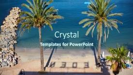  Presentation with eden - PPT layouts with summer-vacation-in-the-eden background and a ocean colored foreground