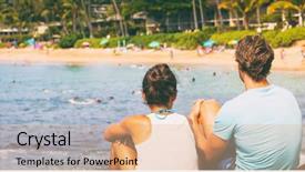  Presentation with kauai hawaii - Audience pleasing PPT layouts consisting of summer vacation in the usa backdrop and a lemonade colored foreground