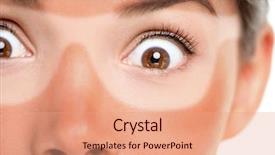  Presentation with cancer care - Beautiful theme featuring summer vacation suntan skin cancer backdrop and a coral colored foreground