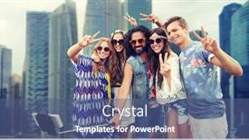  Presentation with singapore tourism - Cool new PPT theme with summer vacation travel tourism technology and people concept - smiling young hippie friends taking picture by smartphone selfie stick over singapore city street background backdrop and a ocean colored foreground