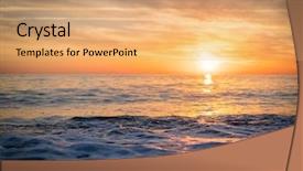  Presentation with rajput sun - Theme with summer vaction - silhouette of empty beach background and a  colored foreground