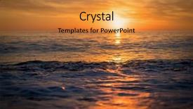  Presentation with sun - Theme with summer vaction - silhouette of empty beach background and a  colored foreground