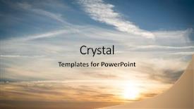  Presentation with sun - PPT theme consisting of summer vaction - silhouette of empty beach background and a lemonade colored foreground