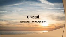  Presentation with sun radiation - Theme with summer vaction - silhouette of empty beach background and a  colored foreground