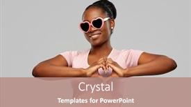  Presentation with american heart - Audience pleasing PPT theme consisting of summer-valentine-s-day backdrop and a coral colored foreground