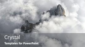  Presentation with europe - PPT theme with summer-view-of-the-famous background and a gray colored foreground