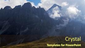  Presentation with europe - Theme featuring summer-view-of-the-famous background and a tawny brown colored foreground