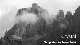  Presentation with europe - Presentation theme consisting of summer-view-of-the-famous background and a dark gray colored foreground