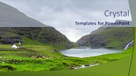  Presentation with fishing - Theme with summer-view-of-the-fishing background and a lemonade colored foreground