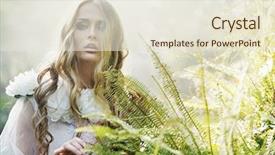  Presentation with beautiful floral border flower design - Slide set enhanced with summer wedding - beautiful flower nymph background and a  colored foreground