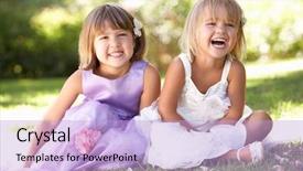  Presentation with sports table tennis two ping - Slide deck featuring summer wedding - two young girls posing background and a light blue colored foreground