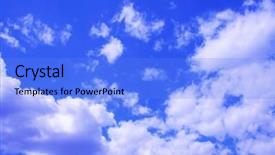  Presentation with water blue sky and peaceful - PPT theme having summer wide screen - blue sky and clouds background and a  colored foreground