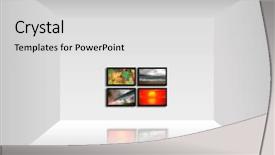  Presentation with four seasons - PPT layouts featuring summer wide screen - empty room with a tv background and a light gray colored foreground