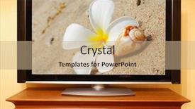  Presentation with plasma - Audience pleasing PPT theme consisting of summer wide screen - plasma panel both pictures are backdrop and a  colored foreground