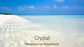  Presentation with topical gel drug - Audience pleasing theme consisting of summertime at the beautiful topical backdrop and a  colored foreground