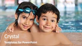  Presentation with billiard pool game nine ball - Slide set consisting of view search searching inspect vision background and a light gray colored foreground