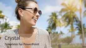  Presentation with woman outlaw - Presentation having summery - beautiful smiling young woman beaming background and a  colored foreground