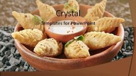  Presentation with bakground - PPT theme with sums - azerbaijani fried dumplings giurza background and a yellow colored foreground