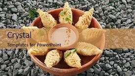 Presentation with bakground - PPT theme enhanced with sums - azerbaijani fried dumplings giurza background and a yellow colored foreground