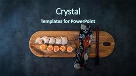  Presentation with dim sum - Amazing presentation design having sums - chinese food dim sum backdrop and a wine colored foreground