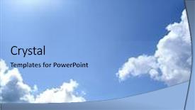  Presentation with realistic - Beautiful PPT layouts featuring sun-and-clouds-over backdrop and a light blue colored foreground