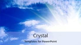  Presentation with sky sun - Cool new slides with sun burst - sunburst sky backdrop and a light blue colored foreground