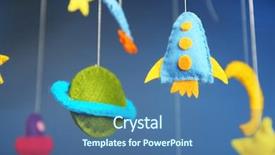  Presentation with sun cartoon - Audience pleasing PPT theme consisting of sun cartoon - fleeced space decor on blue backdrop and a ocean colored foreground