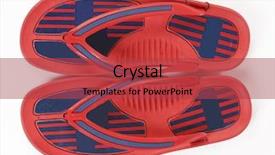  Presentation with shoes - PPT layouts consisting of sun clipart - beach shoes sandshoes background and a  colored foreground