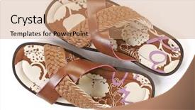 Presentation with shoes - Beautiful slides featuring sun clipart - beach shoes sandshoes backdrop and a  colored foreground