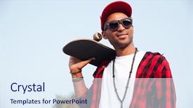  Presentation with dark - PPT layouts enhanced with sun clock - picture of attractive dark skinned background and a  colored foreground