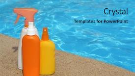  Presentation with sun life insurance - PPT theme with sun creams background and a  colored foreground