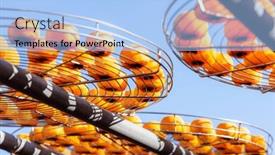  Presentation with sun - Slides consisting of sun-dried-persimmon-fruit-dried background and a light blue colored foreground