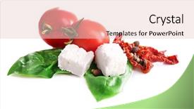  Presentation with greek feta cheese famous dairy - Amazing presentation theme having sun dried tomatoes feta cheese backdrop and a lemonade colored foreground