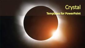  Presentation with eclipse - PPT layouts with sun eclipse in the sky background and a tawny brown colored foreground