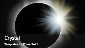  Presentation with solar light - Audience pleasing slides consisting of sun eclipse with light flare backdrop and a black colored foreground