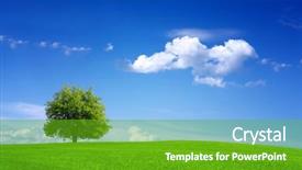  Presentation with ecology - Colorful slides enhanced with sun ecology - my mother - earth backdrop and a shamrock green colored foreground