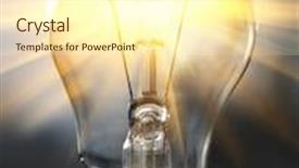  Presentation with sun energy - Audience pleasing presentation consisting of world light bulb - sun energy backdrop and a cream colored foreground