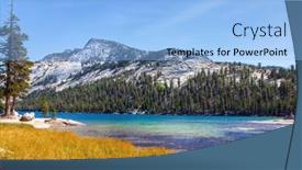  Presentation with water sun - Presentation theme having sun-glare-in-the-transparent background and a light blue colored foreground