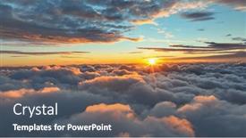  Presentation with epic - Slide deck enhanced with sun-goes-into-the-clouds background and a dark gray colored foreground