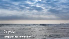  Presentation with pacific - Amazing presentation having sun-in-the-clouds-over backdrop and a gray colored foreground