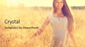  Presentation with free nature - Beautiful presentation featuring sun light glow sun free backdrop and a blonde colored foreground