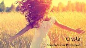  Presentation with free nature - Presentation design enhanced with sun light glow sun free background and a yellow colored foreground